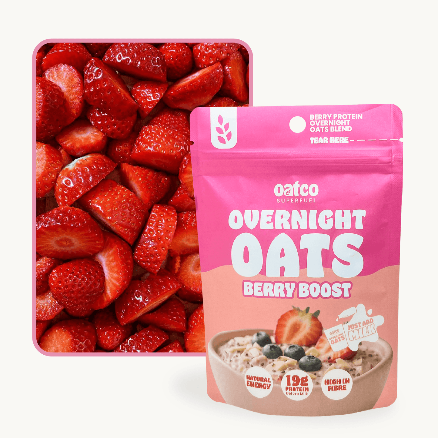 Berry Boost Superfuel Overnight Oat Pouch