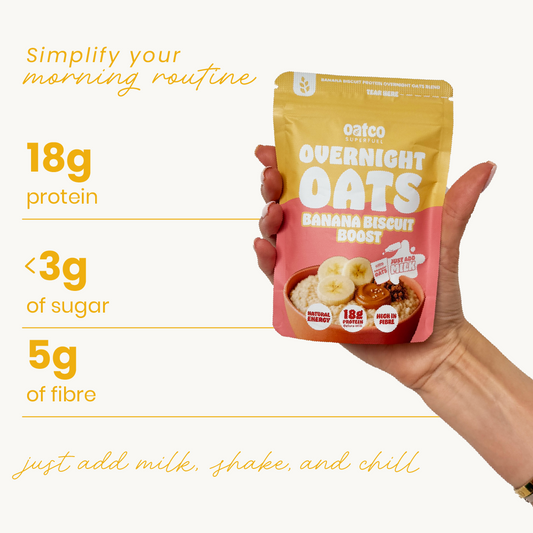 Banana Biscuit Boost Superfuel Overnight Oat Pouch