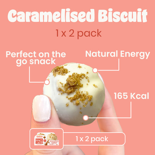 Caramelised Biscuit Super Bites | Energy Balls | Single 2 Packs