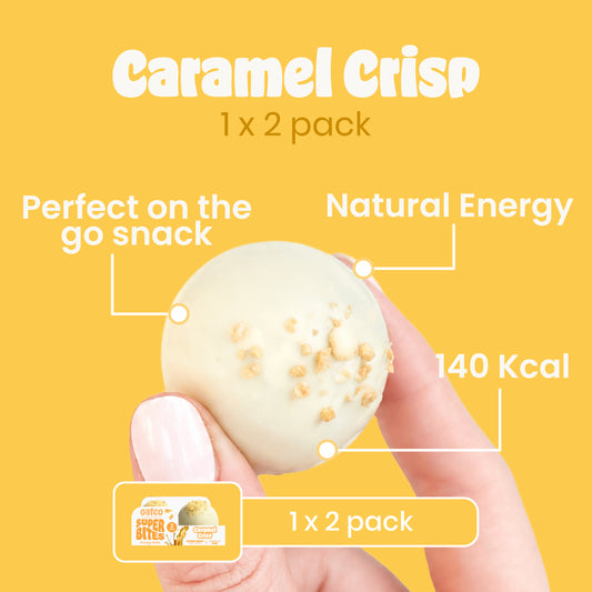 Caramel Crisp Super Bites | Energy Balls | Single 2 Packs