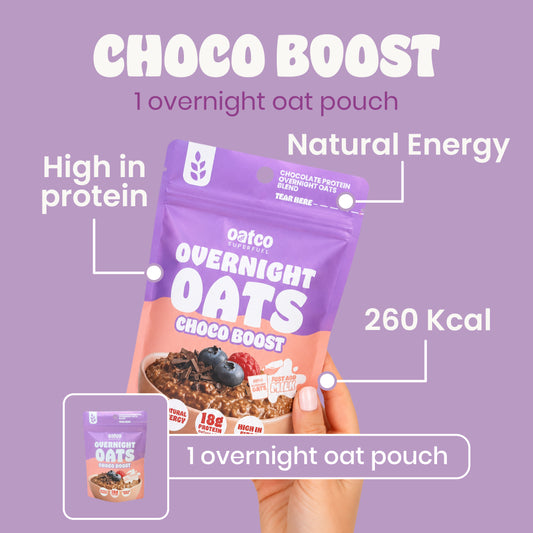 Choco Boost Superfuel Overnight Oats | Single Pouch