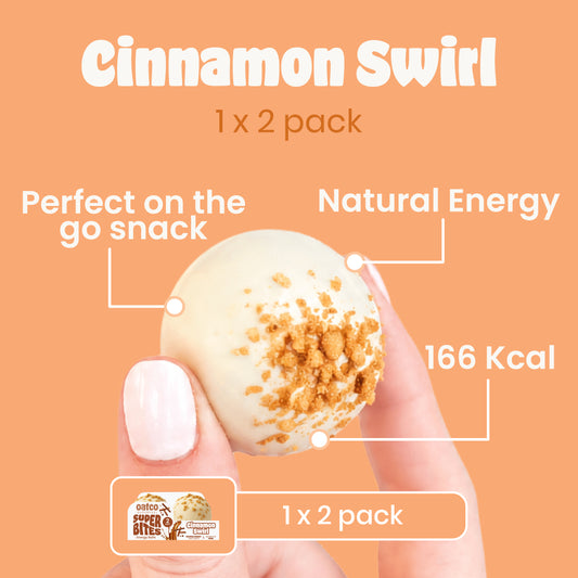 Cinnamon Swirl Super Bites | Energy Balls | Single 2 Packs