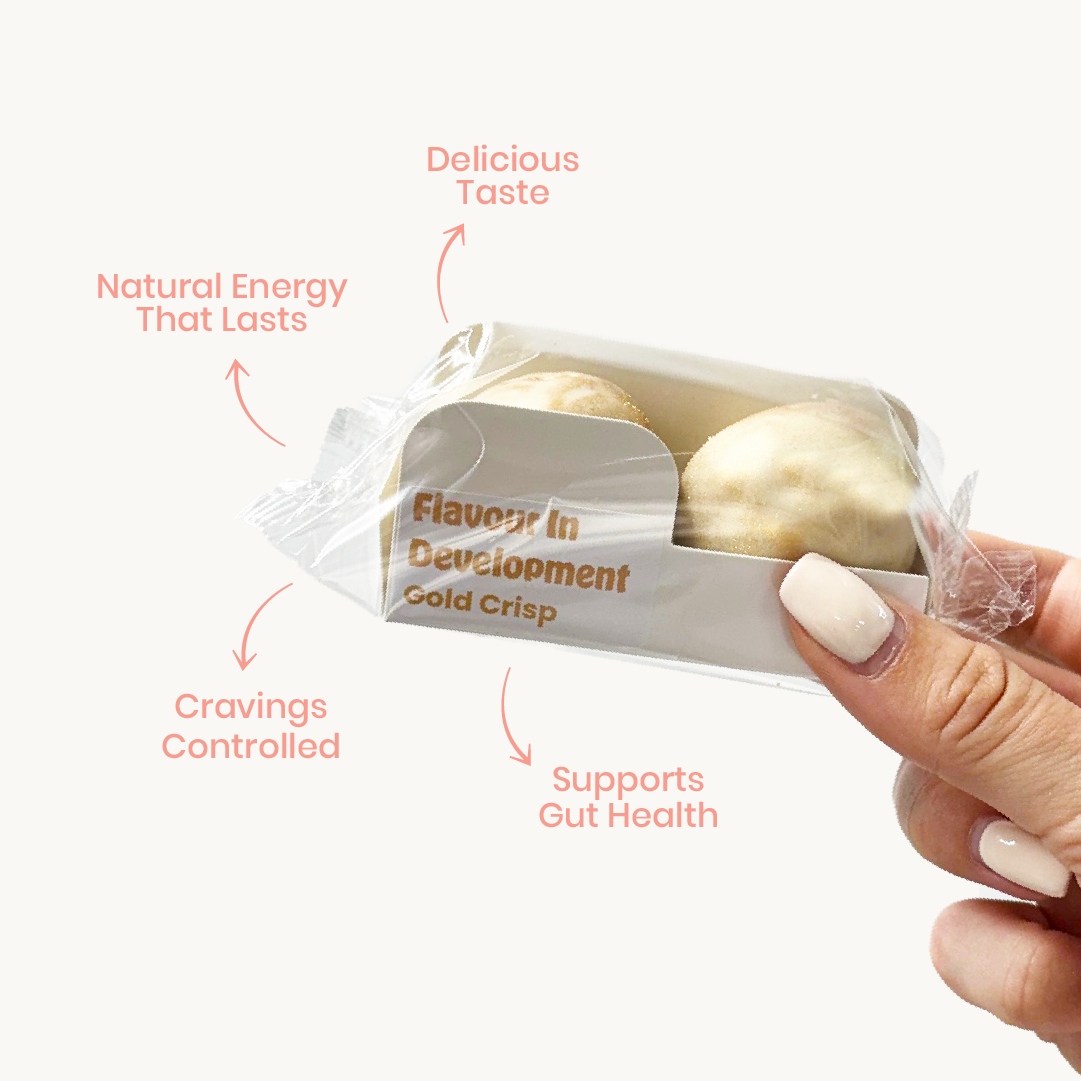 Gold Crisp Super Bites | Energy Balls| (Single 2-Pack)