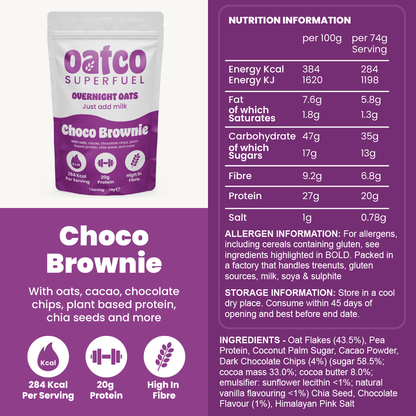 Choco Brownie Nutrition Information