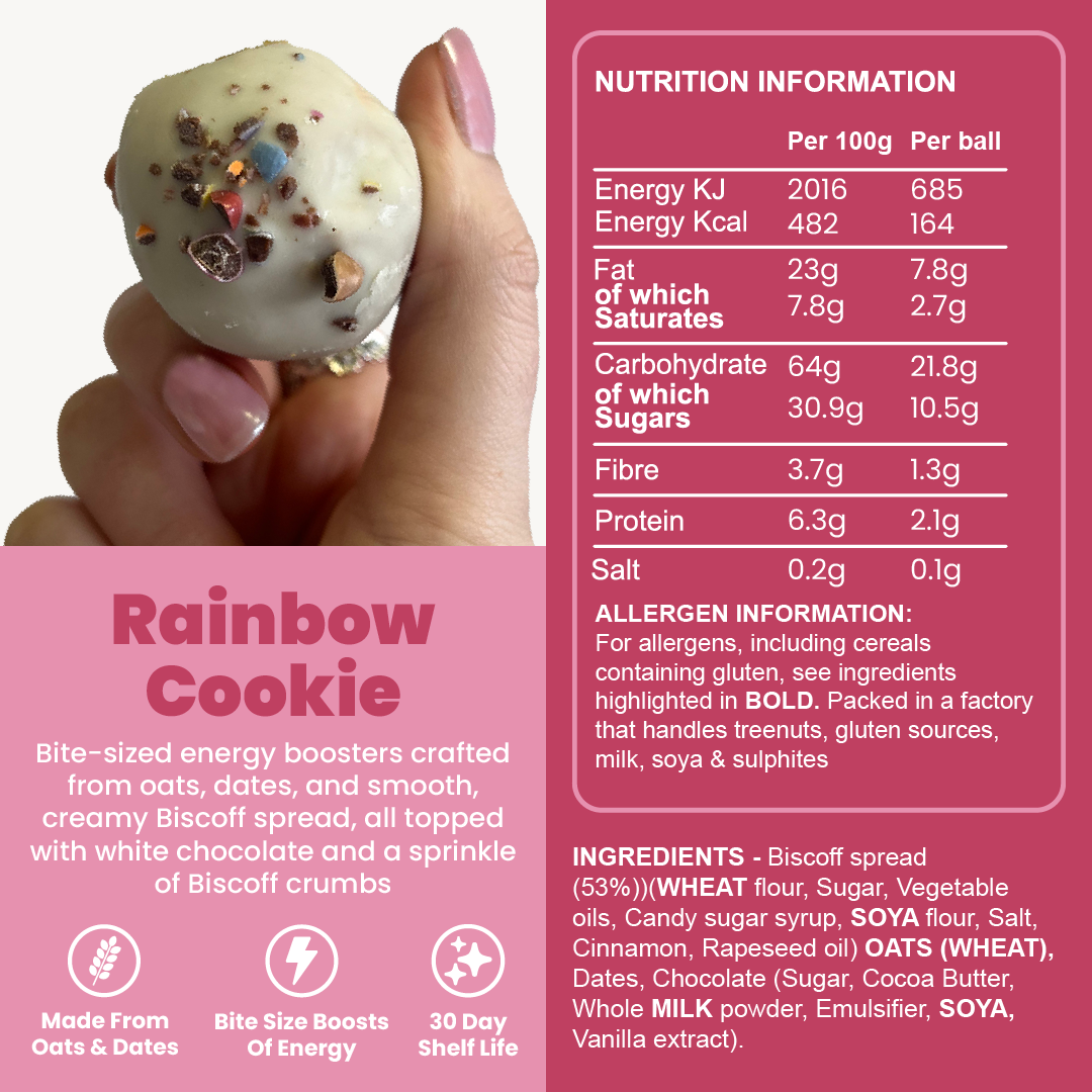 Rainbow Cookie Super Bites ( 4 Pack)