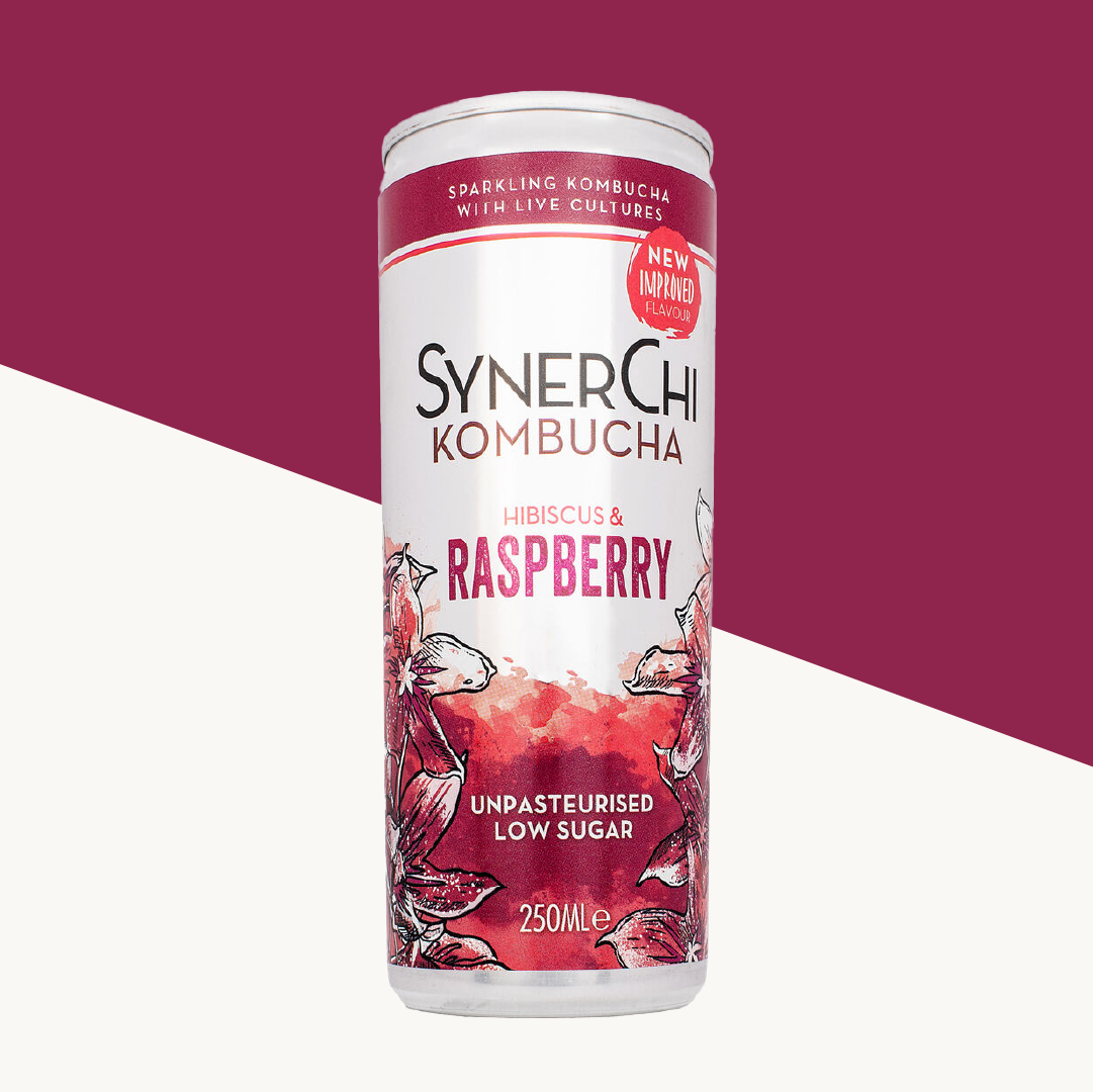 SynerChi Hibiscus & Raspberry Flavour Kombucha