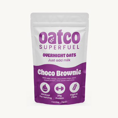 Oatco Chocolate Brownie Single serve pouch